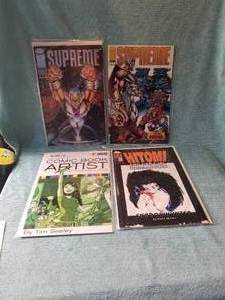 lot 125 image: Selection of 4 comic books - I Supreme #1, 3, Hitomi and How to be a comic book artist