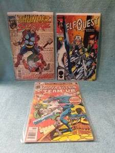 lot 134 image: Selection of 3 Marvel Comics - Thunder Strike #11, Super-Villain Team-Up #7, and Elf Quest #28