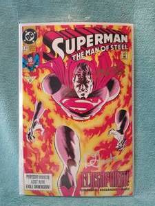 lot 200 image: Superman The Man of Steel - DC Comic #11 - Signed by artist Bogdanove and Janke