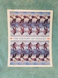 lot 43 image: Book of 20 - The History of Hockey USA Forever stamps