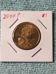 lot 48 image: 2000-P Sacagawea Dollar - carded