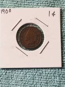 lot 248 image: 1900 Indian head cent