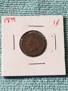lot 253 image: 1899 Indian head cent