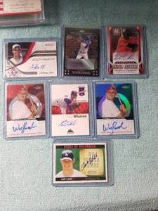 lot 61 image: Selection of autographed Topps Finest baseball cards - total of 7