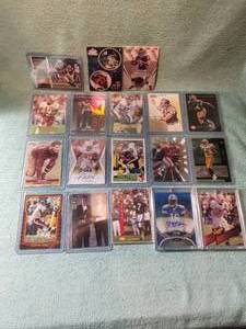 lot 223 image: Selection of Football cards - varies years and brands - some with autographs