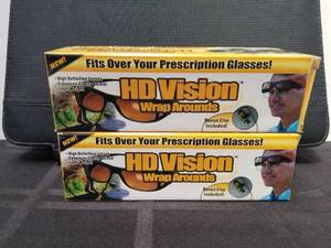lot 85 image: HD Vision wraparound sunglasses - new in box - total of 2