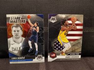 lot 153 image: Selection of 2020-21 Mosaic basketball cards