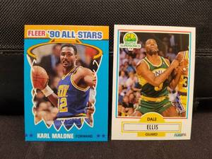 lot 168 image: Selection of 1990 Fleer basketball cards