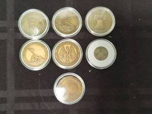 lot 184 image: Selection of The History Channel club medallions-coins