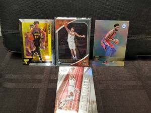lot 257 image: Selection of 2021 Absolute, 2021-22 Mosaic, 2021-22 Elite, and 2020-21 Flux basketball cards