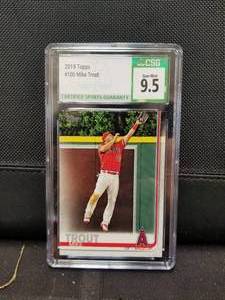 lot 285 image: 2019 Topps - Mike Trout - graded card 9.5