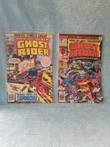 lot 113 image: Ghost Rider Marvel comic books #21 & 22 - 30cent comics