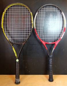 lot 9 image: NICE PAIR OF TENNIS RACKETS - WILSON FUSION XL & PRINCE EQUALIZER