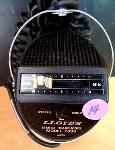 lot 14 image: VINTAGE Lloyds Stereo Headphones - Model Y683