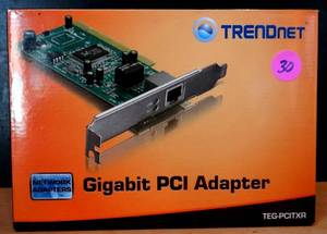 lot 30 image: TRENDnet TEG-PCITXR Gigabit PCI Adapter - NEWSEALED
