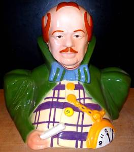 lot 51 image: BIG $ ITEM  RARE LOW ISSUE - Wizard of Oz Munchkin Mayor Cookie Jar Star Jars Limited Edition 17 Of 625