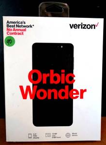lot 90 image: VERIZON ORBIC WONDER - 16GB - Black (Verizon) Smartphone - NEWSEALED $$