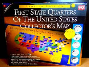 lot 94 image: Deluxe First State Quarters of The United States Collectors Map - NEW IN BOX WITH REDEMPTION