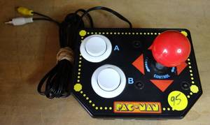 lot 95 image: 2009 Jakks Pacific Pac Man Plug and Play Retro Arcade TV Game $$$ CHECK COMPS