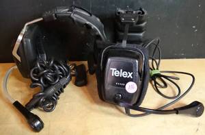 lot 116 image: Telex 64438 Intercom Head Set Single-Sided Earmuff Flexible Dynamic (X2)
