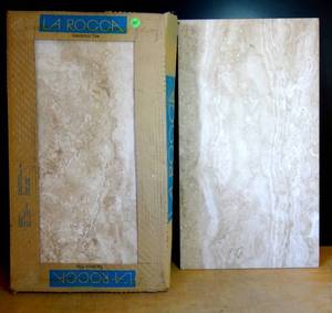 lot 145 image: LA ROCCA ODESSA BEIGE 13 X 23 CERAMIC TILES - 3 FULL BOXES  10 PCS  OVER 80 SQ FEET