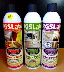 lot 149 image: RGS LABS FW1 3 Pack Waterless Cleaning Household Kit 1XGP - 1XCF - XCU4 - $$ NEW