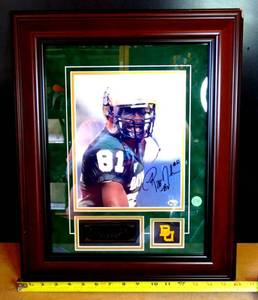 lot 174 image: INCREDIBLE FIND - CUSTOM FRAMED BAYLOR UNIVERSITY REGGIE NEWHOUSE AUTOGRAPHED PHOTO WITH COA $$$