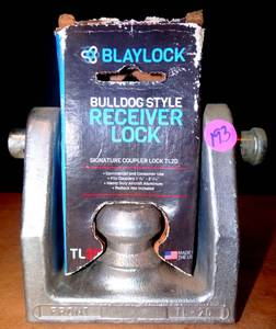 lot 193 image: BLAYLOCK TL-20 Bulldog Style Receiver Lock - NEW