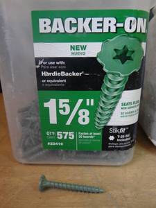 lot 199 image: ASSORTMENT OF BACK BOARD AND DRYWALL SCREWS AS SHOWN