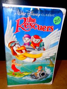lot 205 image: RARE Disney The Rescuers Down Under VHS Black Diamond