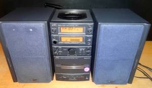 lot 211 image: JVC UX-Ra1 Four Piece Micro Component Stereo System AmFmCdCassette - TESTEDWORKS GREAT $$$