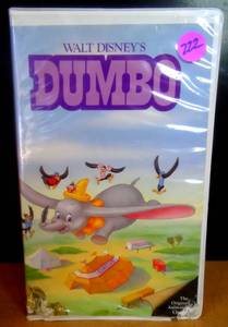 lot 222 image: RARE Dumbo (VHS, 1999) Black Diamond Edition Clamshell Case Disney