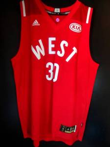 lot 224 image: 2016 Toronto NBA West Stephen Curry All Star Game Jersey Size XXL Canada Red #30 $$
