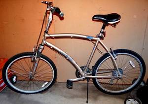 lot 213 image: BIG $ ITEM - LAND RIDER AUTO SHIFT 14 Speed Mens Bicycle Bike