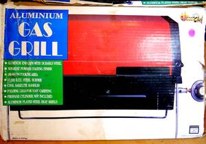 lot 238 image: UNUSEDNEW ALUMINUM GAS GRILL BY OUTDOOR CHEF - OPEN BOX