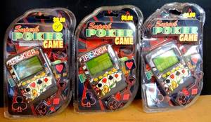 lot 247 image: SUPERB ELECTRONIC POKER GAME - LOT OF 3 NEW