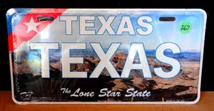 lot 267 image: NEW - TEXAS VANITY PLATE