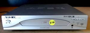 lot 312 image: Apex AD-1010W DVD CD MP3 Player - POWER TESTED GOOD