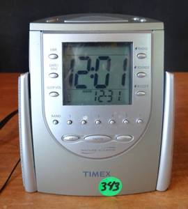 lot 343 image: Timex T309T Nature Sounds Sleep AM FM Alarm Clock Radio $$