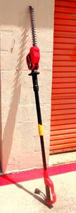 lot 345 image: HOMELIFE ELECTRIC HEDGE TRIMMER WITH EXTENSION POLE - LIKE NEW $$$