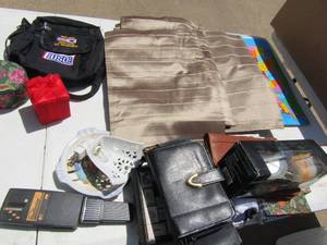 lot 38 image: Misc. Placemats, gift boxes, office mate label maker and notepads. Books
