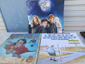 lot 47 image: Harry Potter- 2009 legally correct pop up calendar book and NIP 2001 calendar
