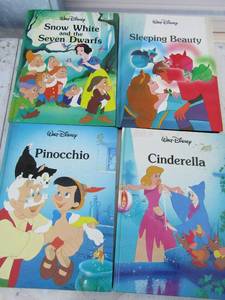lot 66 image: Disney books Cinderella, snow white, Pinocchio, sleeping beauty