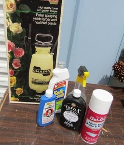 lot 117 image: GARDEN SPRAYER, TARN-X, GEL-GLOSS, BLUING
