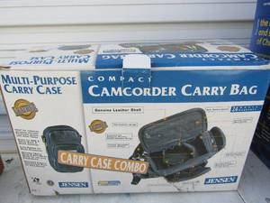 lot 141 image: Multipurpose camcorder carrying case  NIB