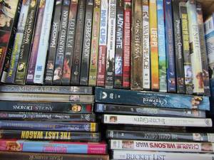lot 144 image: Box full of assorted DVDs -kids, family, romcom, comedy