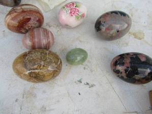 lot 166 image: 7 marble eggs