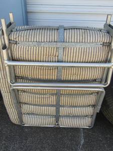 lot 249 image: FOLDING COT WITH MATTRESS