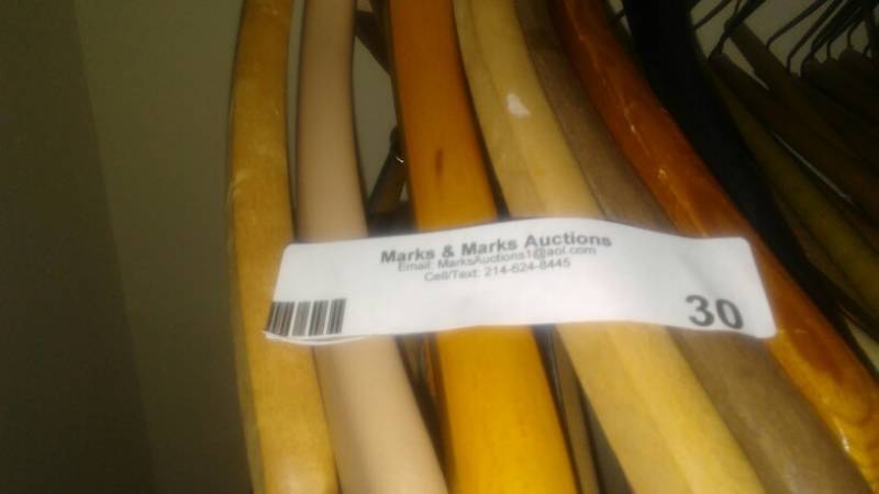 lot 30 image: Wood Clothes Hangers