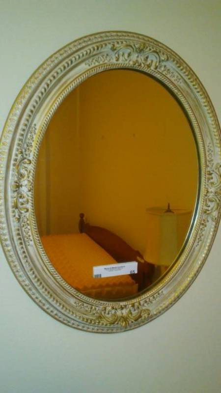 lot 65 image: Oval Mirror